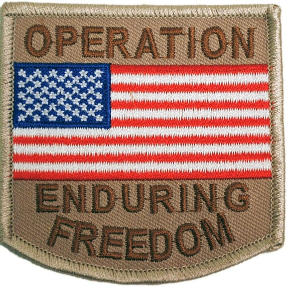 Operation Enduring Freedom Patch Brown 3"