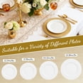 thumbnail image 5 of 13 Inch Gold Charger Plates Set of 100, Decorative Floral Plastic Plates, Bulk Chargers for Thanksgiving Christmas Holiday Events(A), 5 of 9