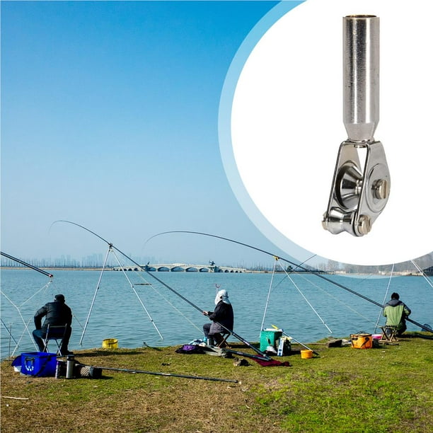 Xinxixnxx High Strength Fishing Rod Tip Guide Stainless Steel Roller Guide Fishing Trolling Tackle Roller Rod Tip Guide Fishing Accessory For Sea Fish