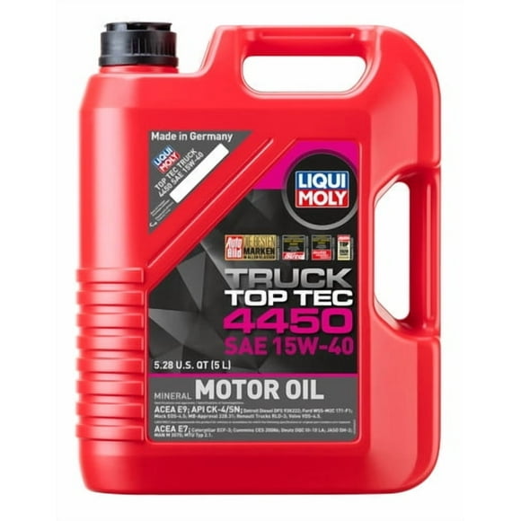 Liqui Moly Huile 22038 Top Tec Camion 4450; SAE 15W-40; Pichet de 5 Litres; Simple