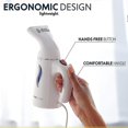 thumbnail image 1 of Handheld Mini Portable Steam Iron Travel Garment Steamer For Clothes White, 1 of 4