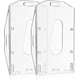 thumbnail image 1 of Portatarjetas Vertical, portatarjetas de identificación transparente de 2 uds, portatarjetas Horizontal para oficina, escuela, tarjetas de crédito, licencias, pases ER, 1 of 5