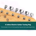 thumbnail image 2 of Clavija de afinación de guitarra eléctrica en línea izquierda afinadores de bloqueo sellados cromados, 2 of 8