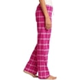 thumbnail image 2 of District Ladies Juniors Flannel Plaid Pant, Navy L, 2 of 4