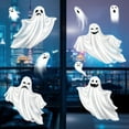 thumbnail image 6 of Konghyp 2Pcs Halloween White Ghost Hanging Ghost Decorative Window Stickers, Wall Art Decals for Home, Office, Dorm, Removable Indoor Decor, Eco-Friendly Adhesive Wall Stickers, 6 of 7