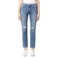thumbnail image 3 of Joe's Jeans Womens Lara Distressed Straight Ankle Jeans Blue 32, 3 of 3