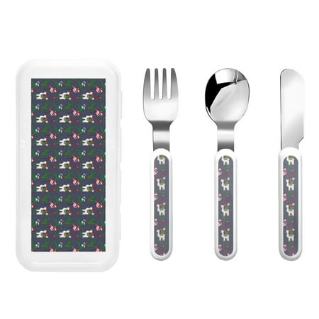 

Daiia Christmas Party for Stainless Steel Kids Silverware Set - Children’s Utensil Set - Children s Knife Fork And Spoon Set - Metal Kids Cutlery Set