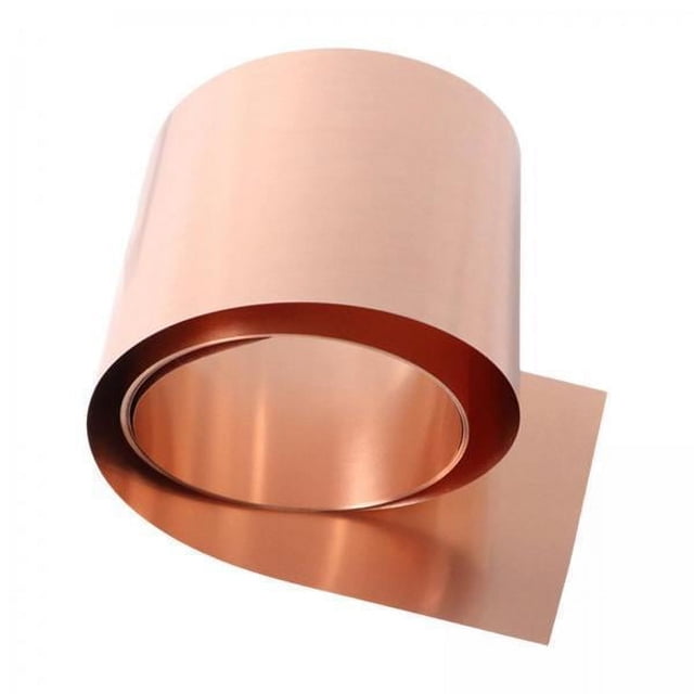 Hoja de cobre,Chapa de cobre puro 1M Multifuncional,Placa de lámina metálica delgada Cu Cobre intermitente flexible,Rollo de lámina de cobre fácil de cortar Uso profesional