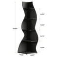 thumbnail image 3 of Tribesigns 5-Tier Corner Shelf – Modern Wall Bookshelf & Storage Rack for Plants (Black), 3 of 10