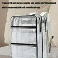 thumbnail image 4 of Sinyiin Oversized 18Inch Anti Statics PVC Technician Backpack Clear Front Panel Industrial Storage Solution For DIY Projects, 4 of 8