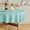 Aqua, variant on 60-inch faux linen round tablecloth, waterproof and washable textured rustic round tablecloth cover, suitable for dining rooms, kitchens, parties, farmhouses, and outdoors