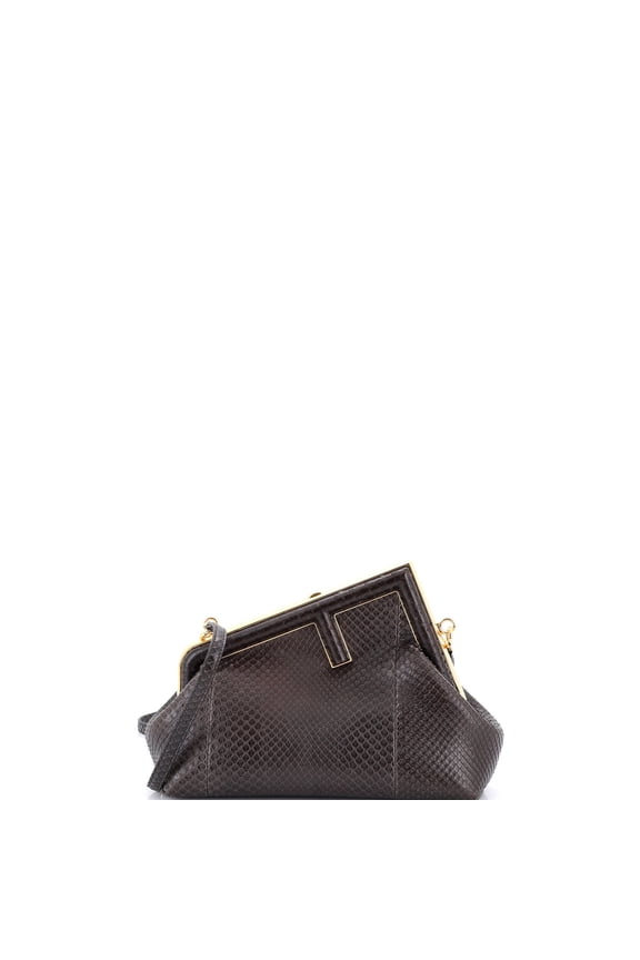 Pre-Owned First Bag Python Small By Rebag