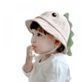 thumbnail image 2 of Children's Dinosaur Basin Hat Corduroy Basin Hat Topwoner Boys Cartoon Basin Hat With Windproof Rope, 2 of 8