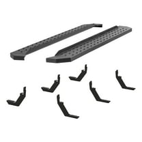 ARIES 2055532 RidgeStep Black Steel 6-1/2 x 75-Inch Truck Running Boards, Select Chevrolet Colorado, GMC Canyon