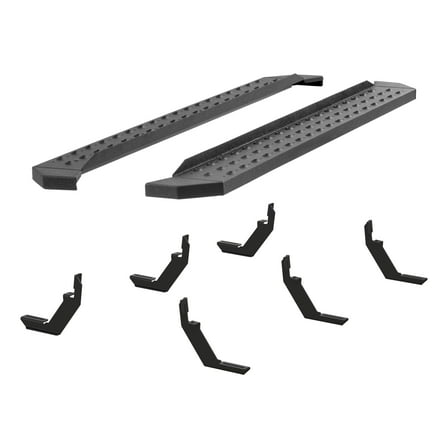 ARIES 2055532 RidgeStep Black Steel 6-1/2 x 75-Inch Truck Running Boards, Select Chevrolet Colorado, GMC Canyon