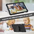 thumbnail image 6 of Shockproof Case for Samsung Galaxy Tab A 10.1 2019 Model SM-T510/T515, Kids Friendly Heavy Duty Rugged Hybrid Protective Tablet Cover with Kickstand, Black, 6 of 8