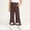 Brown A, variant on Rvasteizo Kids Pants Solid Bow Flare Side Pockets Elastic Waist Loose Comfy Full Length Casual Outer Pant for 1 to 15 Years
