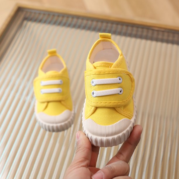 Zapatos casuales para niños, zapatos de lona con suela blanda, zapatos de tabla, zapatos blancos con hebilla de caña baja, zapatos de una sola capa para niños y niñas, zapatos para niños