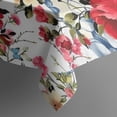 thumbnail image 5 of Pioneer Flower Floral Print Pattern Square Tablecloth,Waterproof Square Table Cover,Wipeable Spillproof Washable Table Cover for Home Kitchen Party Decor 42"X42"(107x107cm), 5 of 6