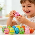 thumbnail image 5 of Pack of 36 Printed Plastic Easter Eggs, Loose Empty Easter Eggs for Hiding, Filling with Candy, and Decorating, 5 of 9