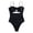 Black, variant on Vedolay Swimdress Swimsuits For Women Women One Piece Plunge V Neck Monokini Hollow Out Swimsuits Bathing Suit,White L