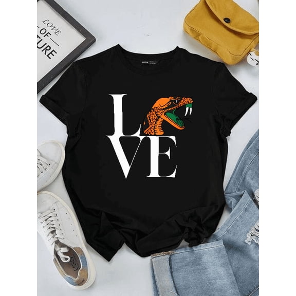 Famu Rattler Love Retro College Spirit Pride Heritage Unisex T-Shirt, S-5XL