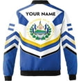 thumbnail image 3 of Lotusprinthandmade Personalized El Salvador Bomber Jacket S-5XL Multicolor, Mens El Salvador Jacket, 3 of 5