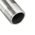 thumbnail image 5 of Uxcell Stainless Steel Pipe Fitting G1/2 Male to G1/2 Male Thread 200mm Length, 5 of 5