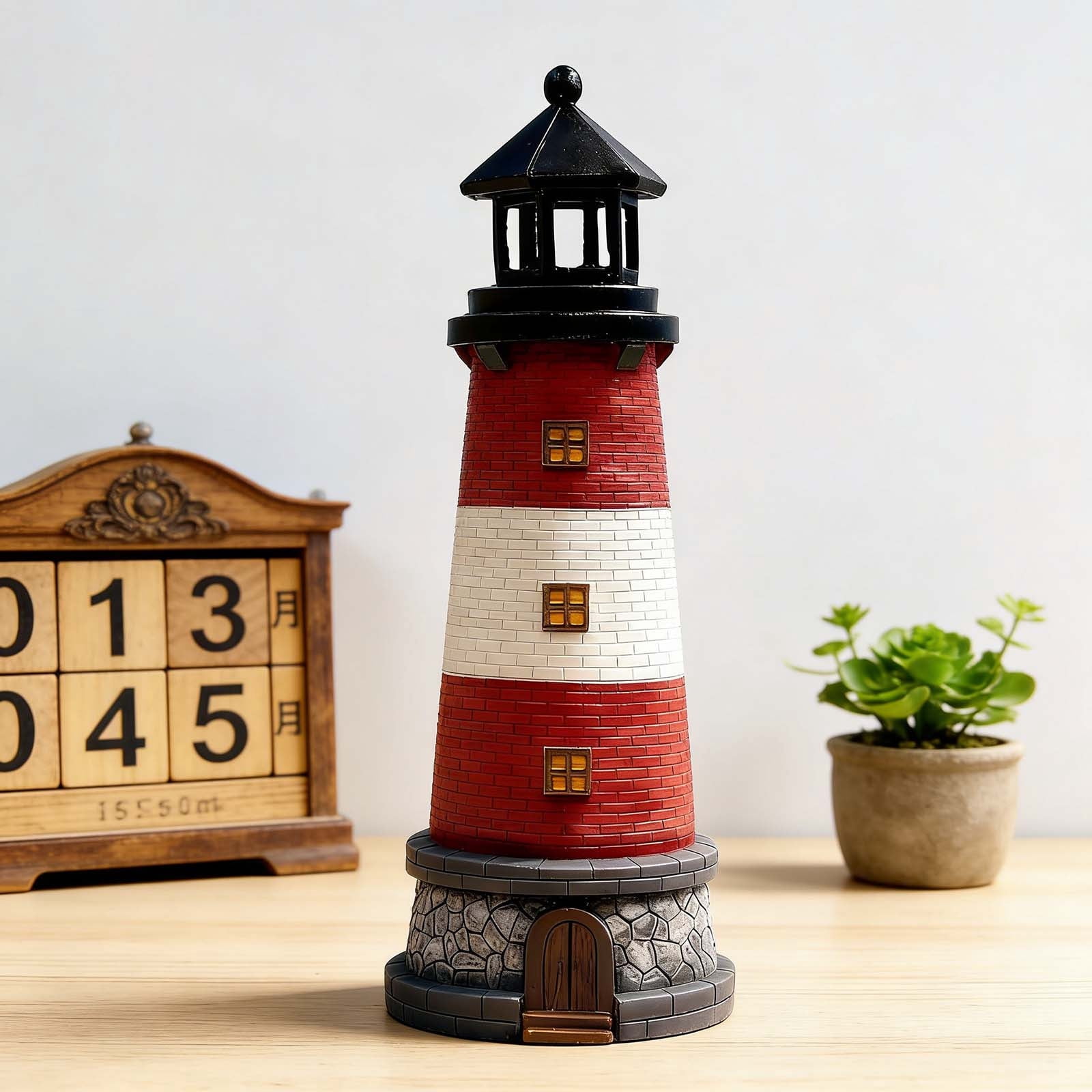 Solar powered lighthouse decoration,Outdoor garden light tower,Solar light for yard decor,Lawn ornament with LED lights,Weather resistant solar lamp,Automatic dusk to dawn solar light
