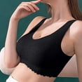 thumbnail image 3 of Women Bras Woman Sexy Bra No rims Underwears Base Vest Style Sports Base Underwears Comfortable Bras for Women Black L, 3 of 7