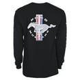 thumbnail image 2 of JH Design Group Men's Ford Mustang Long Sleeve Crew Neck T-Shirt Front Back & Sleeve Emblems, 2 of 4
