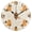 Black, variant on Orange Groundhog Pattern Wall Clock 10in Round Artistic Oil Painting Home Decor Desk Table Clock