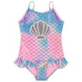thumbnail image 3 of Bmagical Kids Girls 2 pack Bathing Suit, Childrens Printed Beach Swimwear, Shell,12, 3 of 3