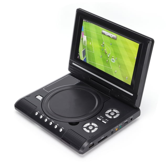 Reproductor De DVD Portátil, HD 270 Giratorio Reproductor De DVD Móvil Disco U Recargable Con Control Remoto USB Para Niños En Casa