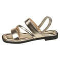 thumbnail image 3 of Mostsola Flat Sandals for Women 2025 Open Square Toe Cross Strap Slingback Flats Walking Shoes, 3 of 9