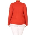 thumbnail image 4 of Women's Solid Plus Size Open Front Long Sleeve Lightweight Soft Basic Sweater Cardigan, 4 of 5