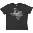 thumbnail image 3 of Inktastic Texas Word Salad- State Outline Youth T-Shirt, 3 of 5