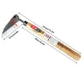 thumbnail image 2 of Hoz de deshierbe al estilo japonés | Azada de jardín de hoja curva de acero compuesto | Mango de madera ligero | Cortacésped multifuncional para cavar, recortar, cultivar | 1 paquete | Herramienta, 2 of 7