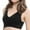 Black, variant on Women's Front Side Buckle Lace Edge Without Steel Ring Movement Seamless Gathering Adjustment Yoga Sleep Large Bra Sports Bras Pack Bras for Women Strapless Bras Front Closure Strapless Bra for plus
