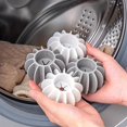 thumbnail image 4 of 5/10pcs Laundry Balls Reusable Anti-winding Clothes Magic Cleaning Ball Washing Machine Pet Hair Remover Cloth Care Cleaner Tool (5pcs Grey), 4 of 7