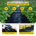 thumbnail image 3 of BENTISM Weed Barrier Landscape Fabric Geotextile Underlayment 6 x 250 ft PP Woven, 3 of 9