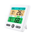 thumbnail image 1 of TFixol Digital Hygrometer Indoor Thermometer with LCD Color Screen Temperature Humidity Meter Upper / Lower Limit Alarm Calendar Clock Week Function for Home Room, 1 of 4