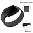 thumbnail image 4 of FIEWESEY Men's Women's Milanese Loop Stainless Steel Mesh Replacement Watch Bands Compatible with Fitbit Versa/Fitbit Versa 2/Fitbit Versa Lite SE Smart Watch (Black), 4 of 7