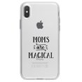 thumbnail image 1 of DistinctInk Clear Shockproof Hybrid Case for iPhone X / XS (5.8" Screen) - TPU Bumper Acrylic Back Tempered Glass Screen Protector - Moms Are Magical, 1 of 5