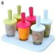 thumbnail image 2 of SPRING PARK 6 Cell Plastic Popsicle Molds Easy-Release Popsicle Maker Molds Ice Pop Molds Homemade Popsicle Ice Pop Maker, 2 of 7