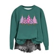 thumbnail image 6 of Under 10$ Buigttklop Women'S Christmas Printed Round Neck Long Sleeved Top Loose Fitting Sweater, 6 of 6
