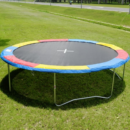 Gymax Trampoline Safety Pad Spring Round Frame Pad Cover Replacement Multi Color