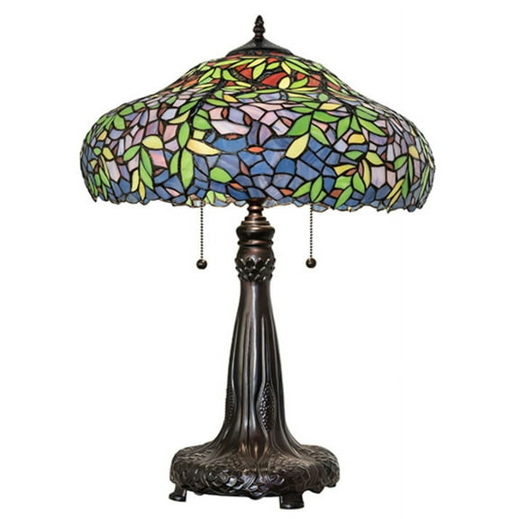 Meyda Tiffany 264938 Duffner And Kimberly Laburnum 2 Light 26" Tall Buffet Table Lamp -