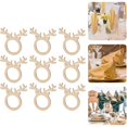 thumbnail image 4 of 10 anillas para servilletas navideñas, Madera, 7x10x0,25cm, Beige, 4 of 5