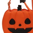 thumbnail image 4 of Bolso bandolera de calabaza para mujer, informal, para Halloween y viajes Sonrisa Naranja, 4 of 9